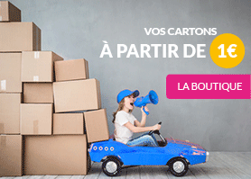 Vos cartons de déménagement à partir de 1€